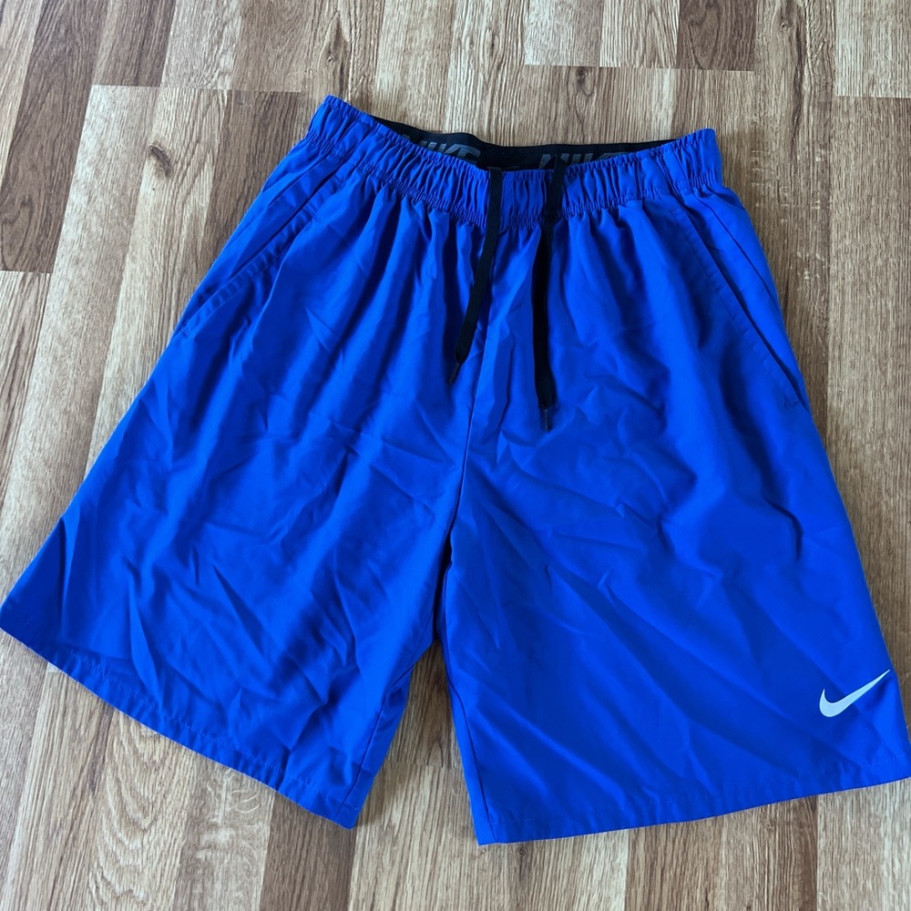 Nike Dri-FIT Black and Blue Shorts